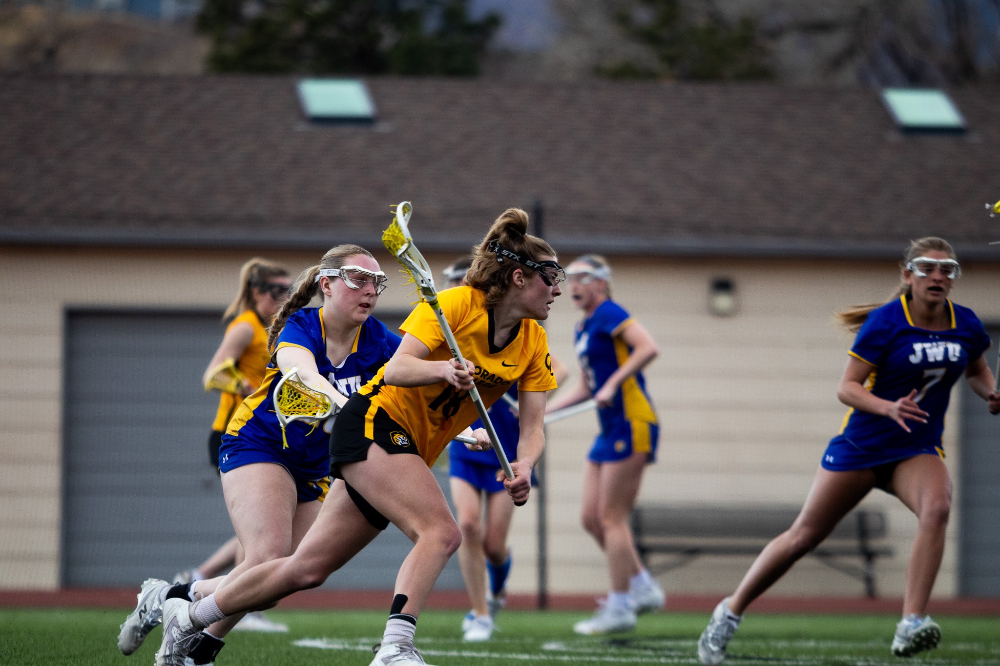 CC women's lacrosse player in action