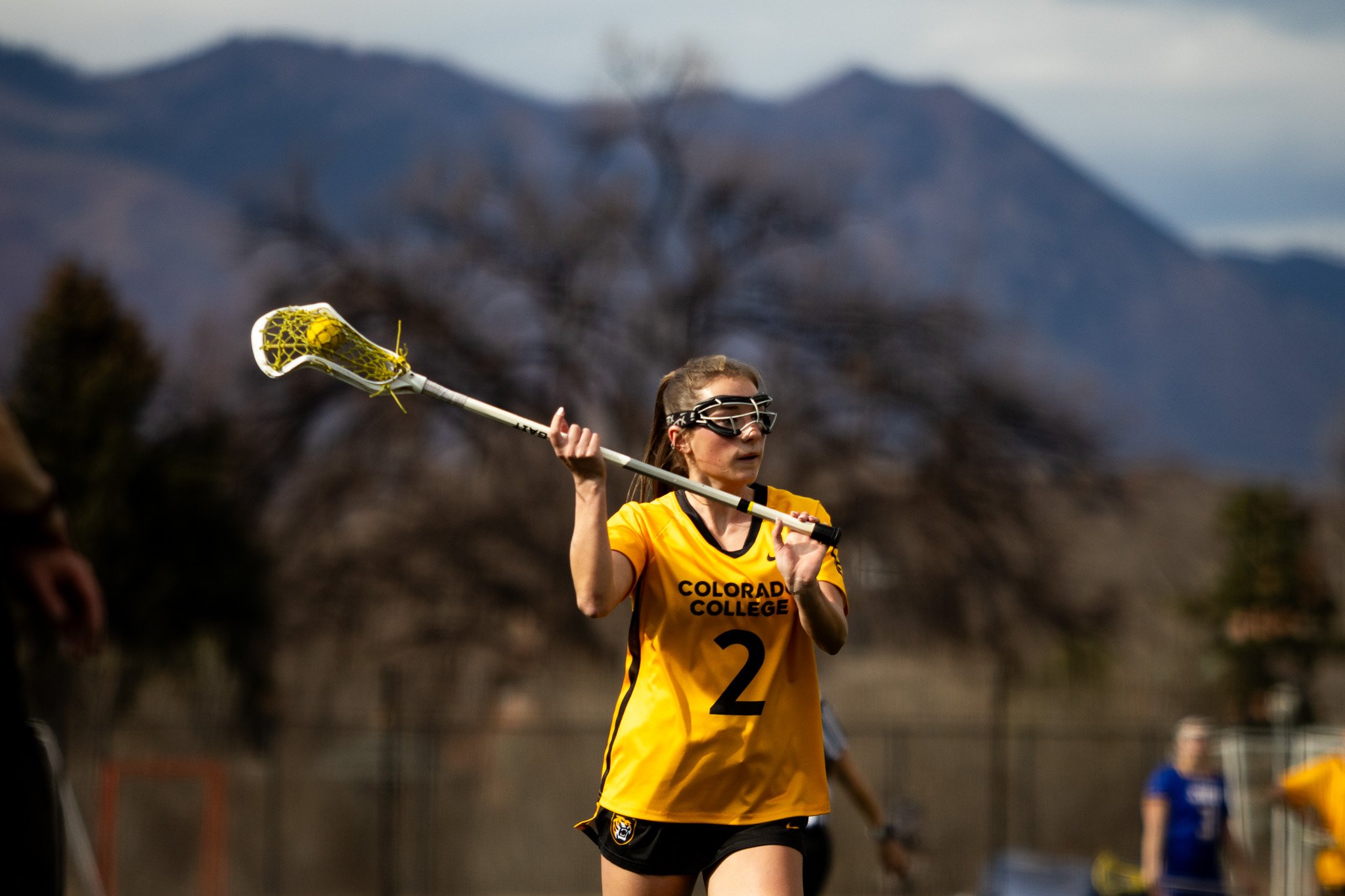 CC women's lacrosse player defending
